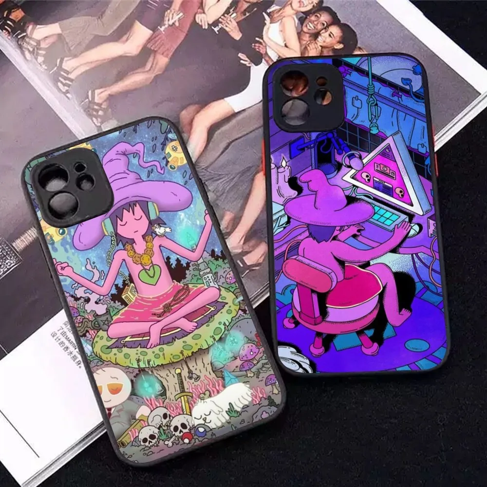 La Custodia Per Telefono Midnight-Gospel Per Iphone 14 11 12 13 Mini Pro Max 8 7 Plus X Xr Xs Max Cover Opaca Traslucida