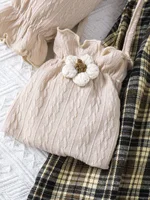 2 pièces filles pâte frite torsions couture plaid faux deux col rond robes à manches longues avec des sacs, adapté pour l'automne et l'hiver 6