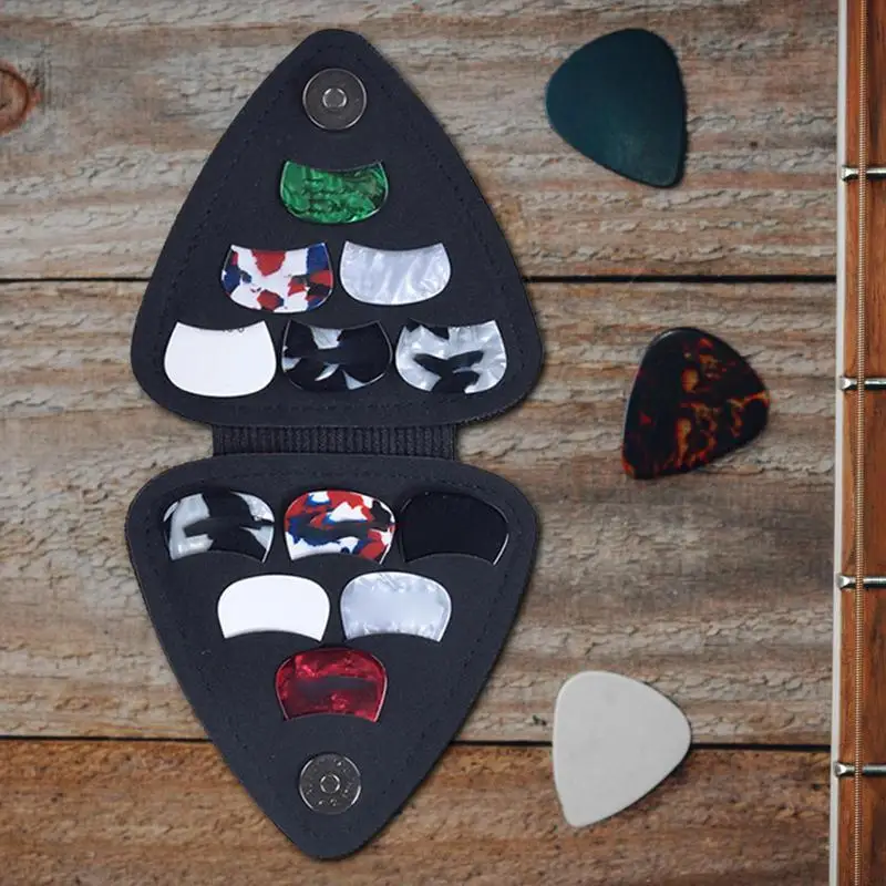 Pick Holder Guitar Picks Holder Case Storage Bag Guitar Pick Display Case Plectrums Bag Accessories For Beginners