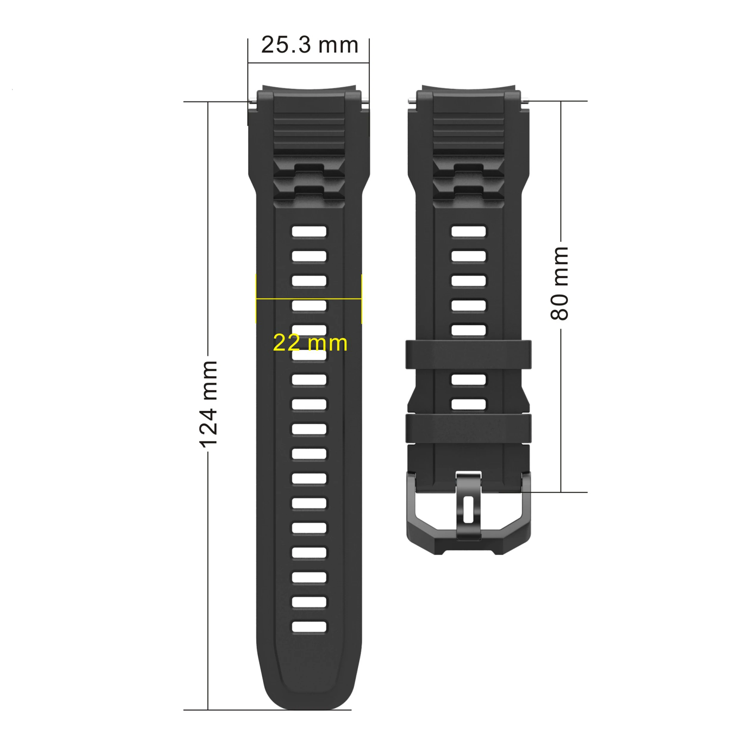 Silicone Strap with Protective Case