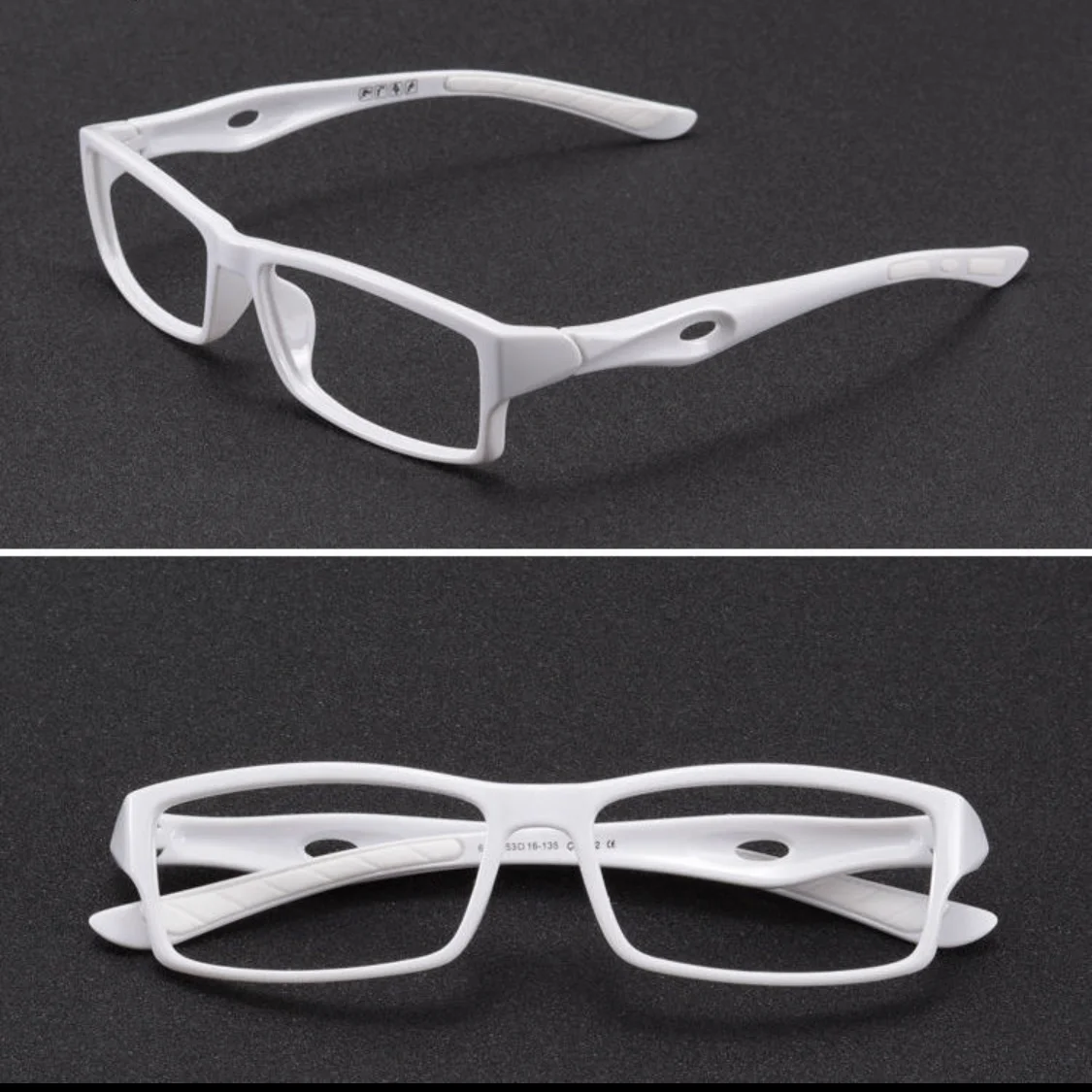 

Cubojue White Reading Glasses Male Women Anti Blue Light 0 +100 150 200 250 300 350 400 Diopter Eyeglasses Frame Men Sport TR90