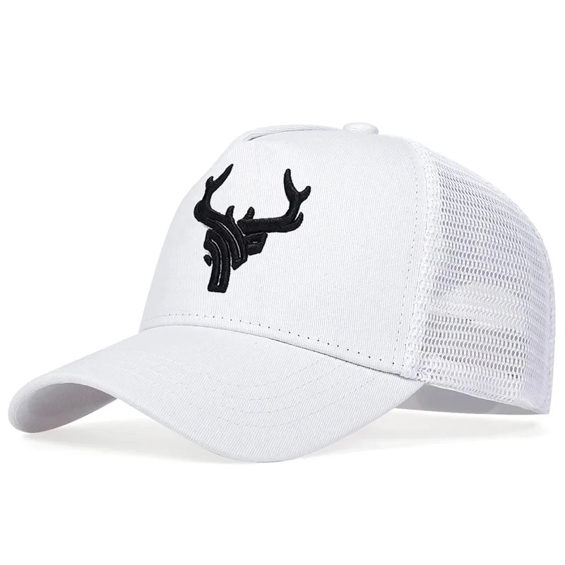 Unisex Antlers Embroidery Baseball Hat Adjustable