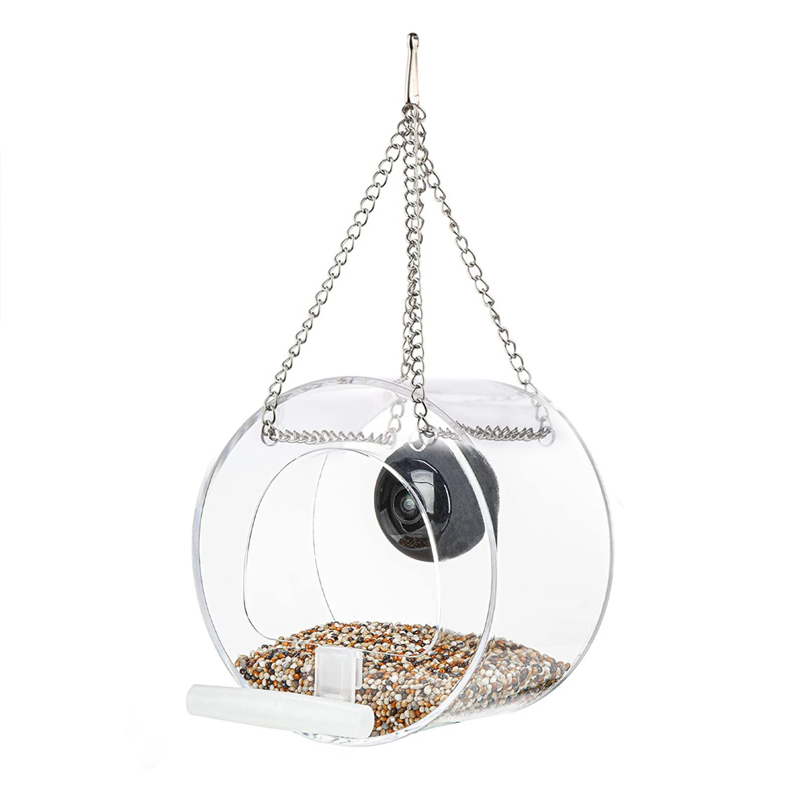 Yard, Garden Bird House Multifunctional Bird Feeder With Camera Wifi Transparent Visible Birdcage 1080HD Night Version Camera