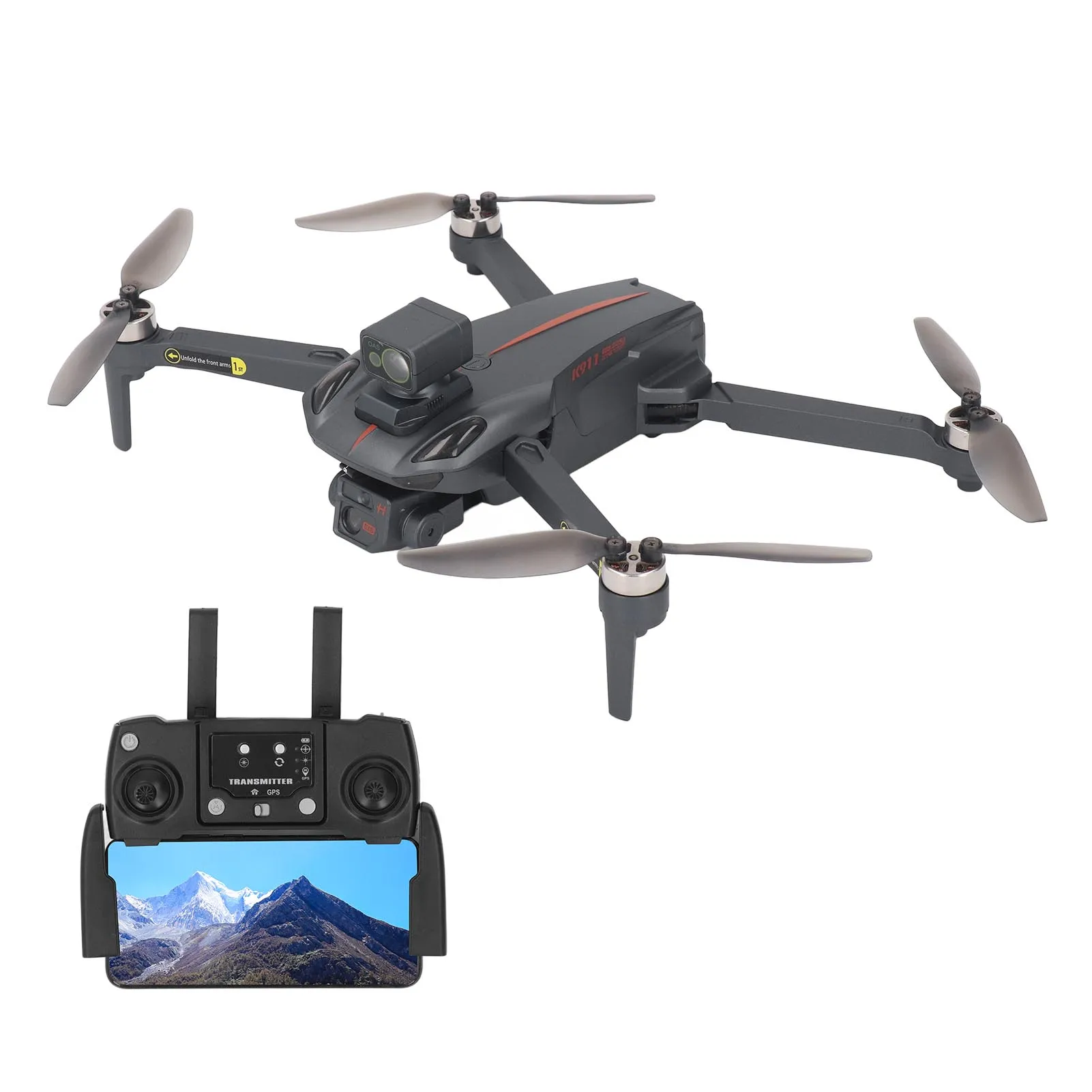 RC Drone 360 Degree Obstacle Avoidance GPS Homing Gravity Induction 50x Zoom Mini RC Quadcopter with 8K HD Dual Camera