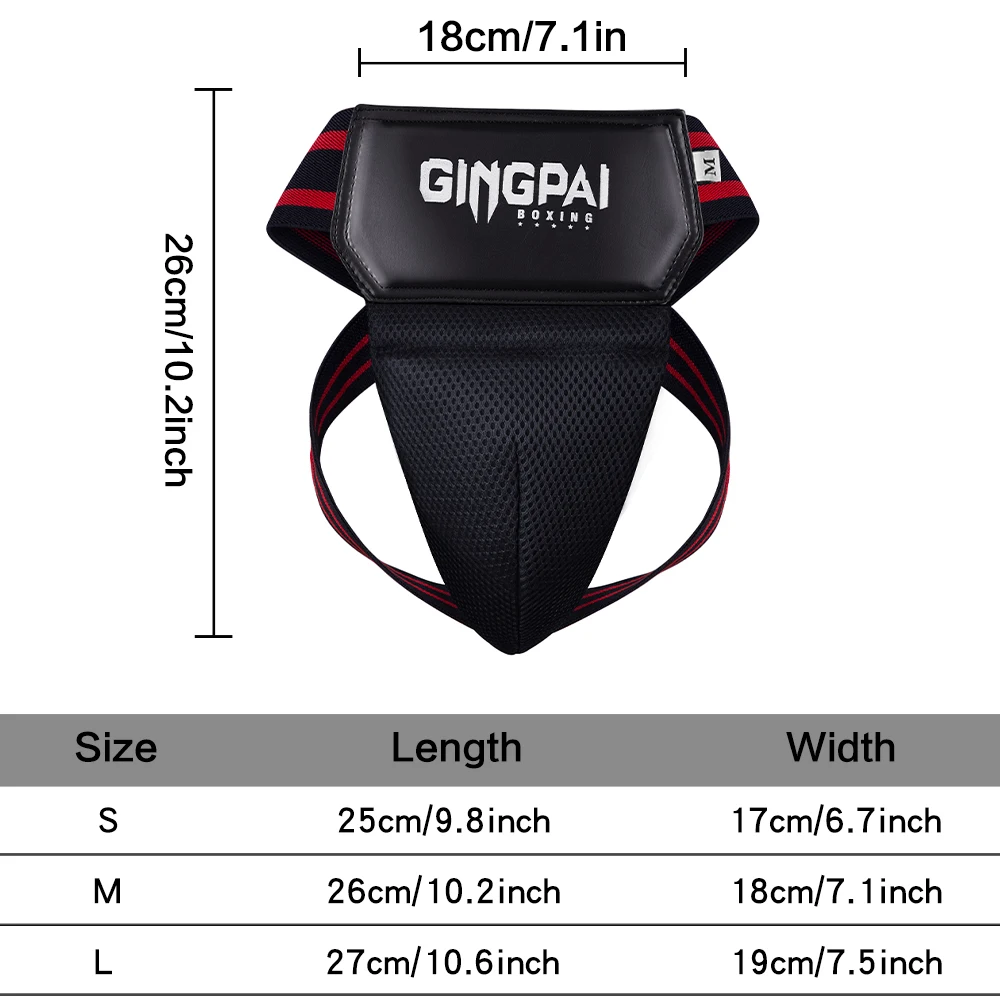 Groin Protector Red Blue Black MMA Kick Boxing Sports Crotch Guard Men Kids Taekwondo Sanda Training Protector Jockstrap Groin Supporter