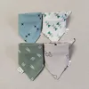 4 Pieces Baby Bibs Cotton Triangle Soft Teething Saliva Towel Burp Cloth Newborn Bandana Bib Baby Eating Accessories Wholesale 2