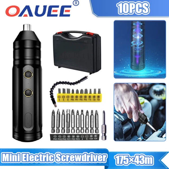 Mini destornillador eléctrico portátil, destornillador automático  inalámbrico inteligente, brocas multifunción, juego de herramientas  eléctricas portátiles con brocas - AliExpress