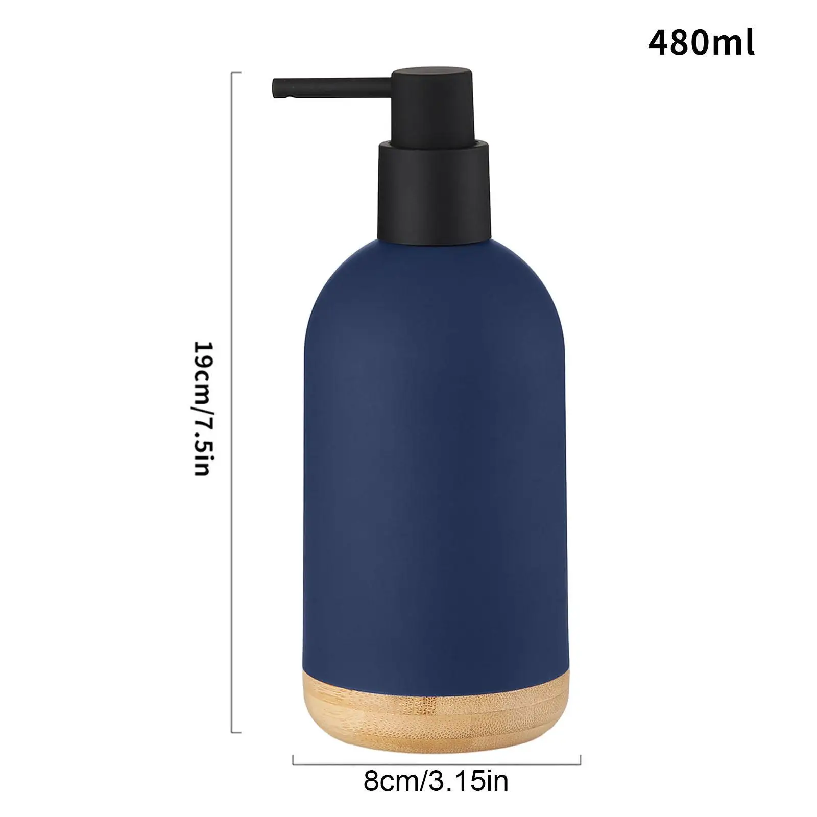 Pump Soap Dispenser Stylish Brushed 16oz for Washroom Sink Counter Hotel