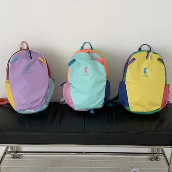 12L Children's Backpack Small Capacity Durable Fashionable Double Shoulder Bag with Alpaca Logo for School And Travel 1
