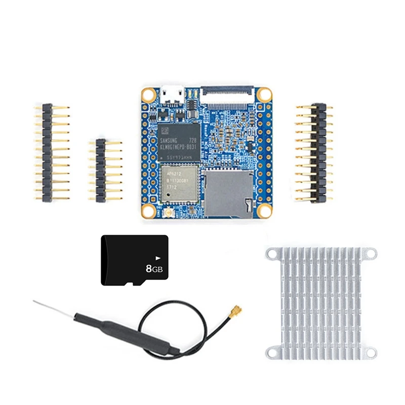 

Nanopi NEO Air Development Board+Heat Sink+8G Card H3 4-Core 512MB+8GB EMMC Wifi Bluetooth Run Ubuntucore