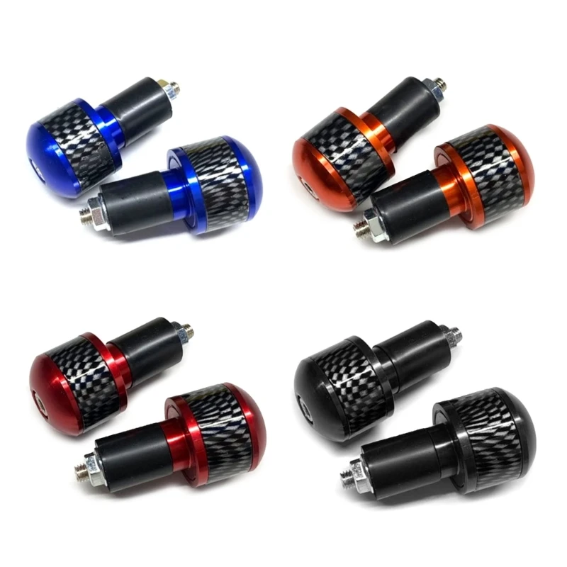 Motorcycle Aluminium Alloy Handlebar Grips Handle Bar Grip End Cap