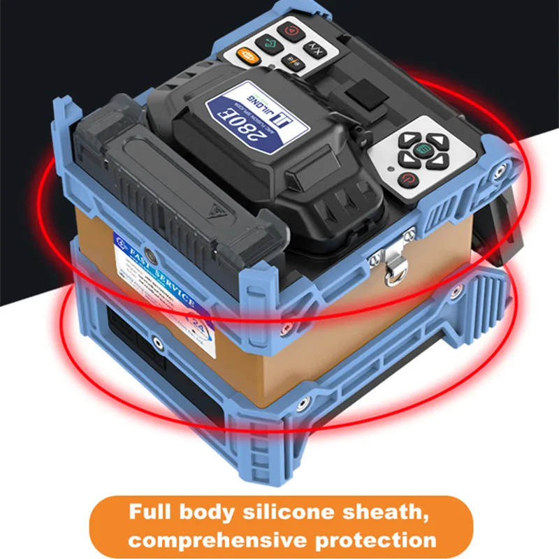 JILONG KL-280E Multi-Functional Trunking Splicer FTTH Fiber Fusion Splicer 8S Splice 4 Motors 6800mAh Battery Capacity