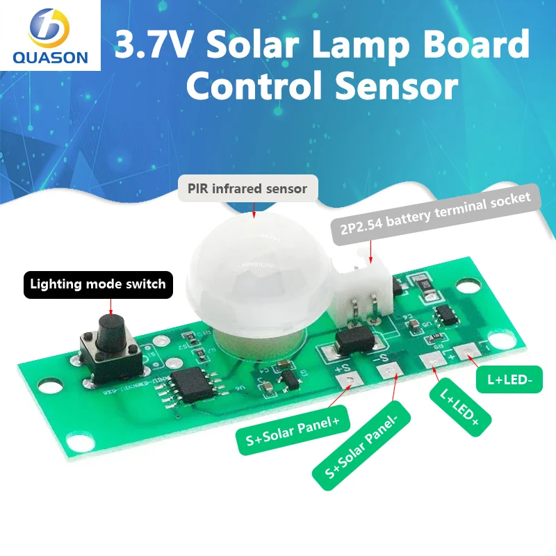 Solar Lamp Circuit Board With Human Induction – Adjustable Modes ...