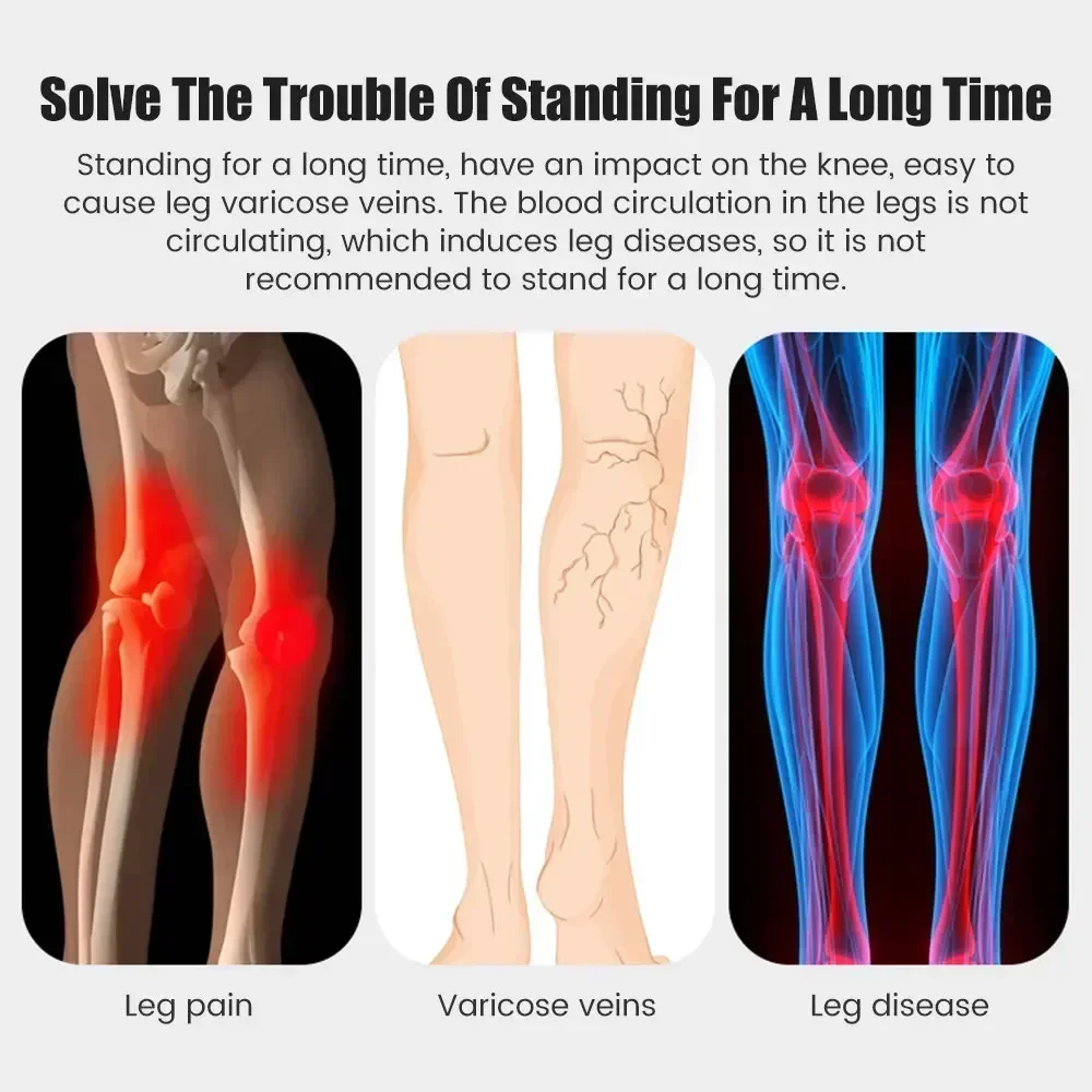 Portable Leg Ergonomics Lightweight Seat Chairless Chair Wearable Fishing Tool Standing Worker's Carriable Bench Foldable Stools