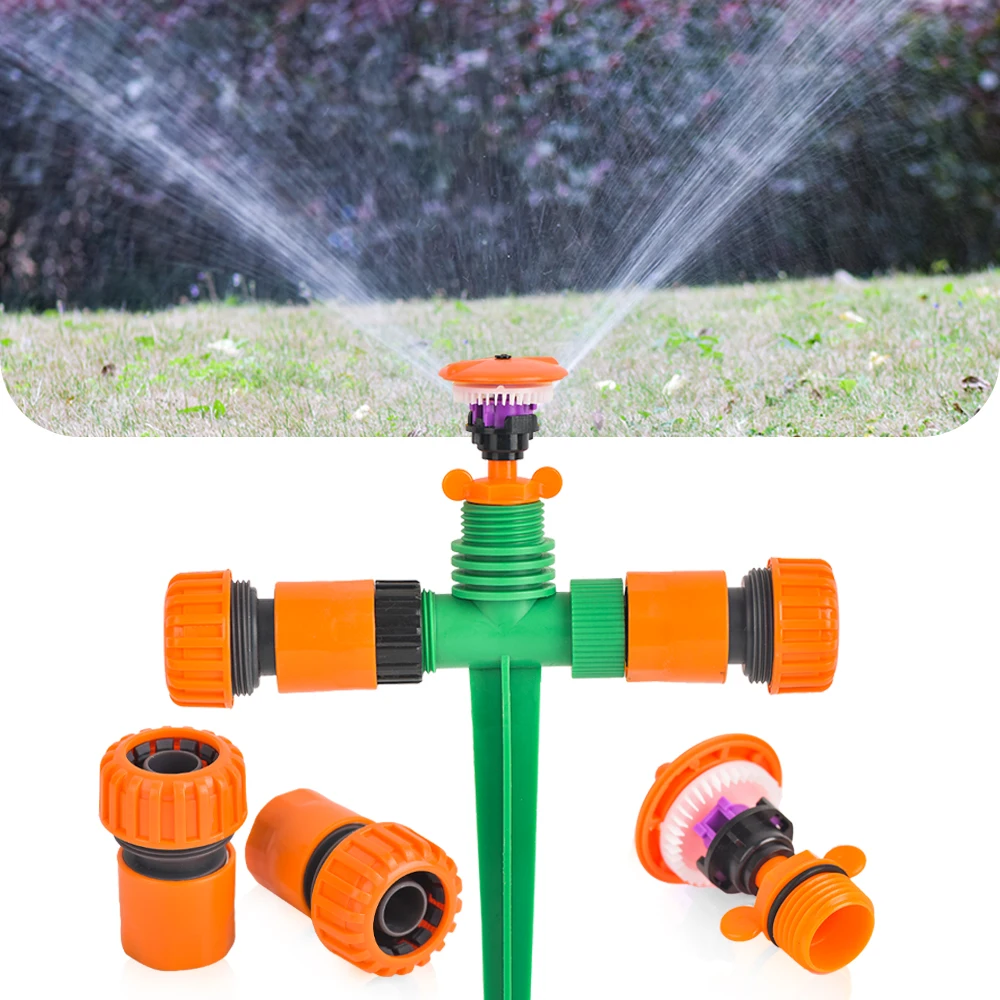 360 Degree Rotating Jet Sprinklers Nozzles 1/2" Male Thread Garden Agriculture Irrigation Sprinklers For Watering & Irrigation