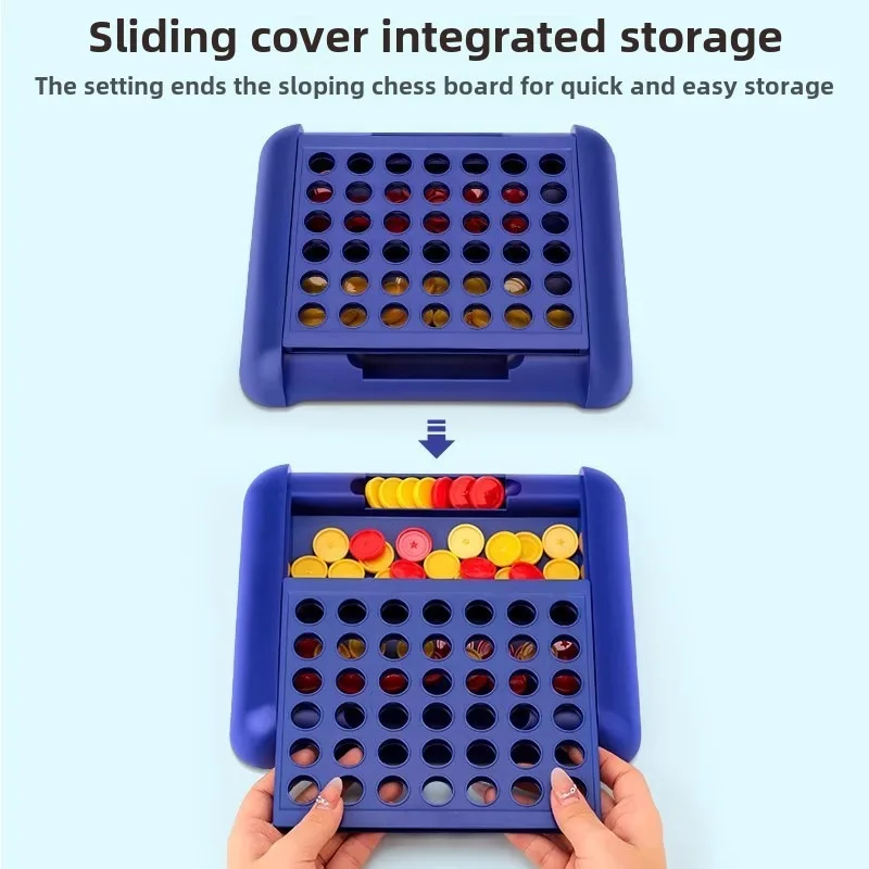 Stereoscopic Connect Four Chess Game Children's Educational Ability Five-games Spatial Thinking Training Parent-child Board Game