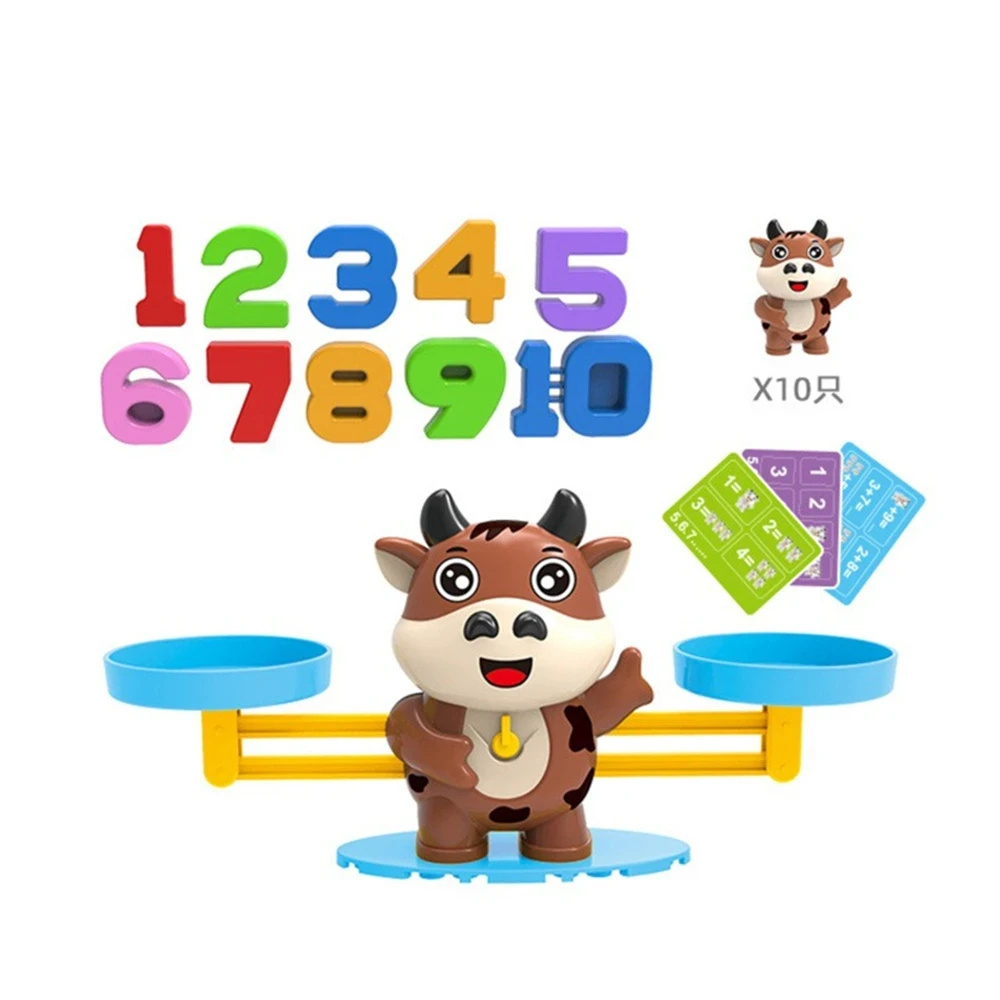Montessori Toys Monkey Balance Scale Cool Math Game for Kids Children Learning Counting Number Baby Development Educational Toys 4