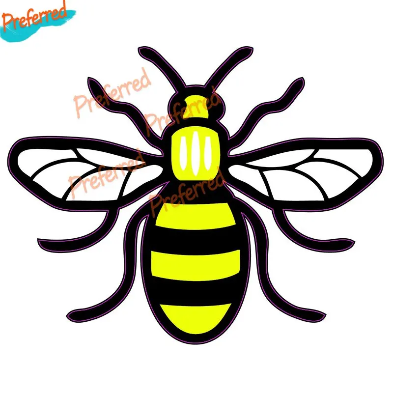 

Manchester Bee Car Stickers Proud To Be Manchester Decals Vinyl Decals for Laptops Trucks Boats Cars Motorcycles Helmet Trunk