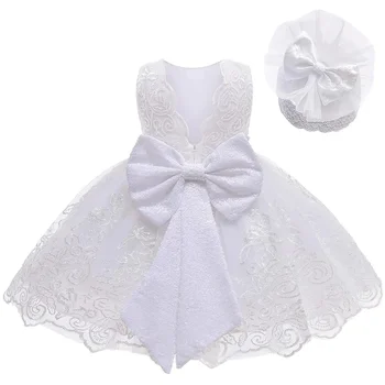 Abito da principessa per neonate Abito da battesimo per bambini Costume pasquale per bambini Abito da sera per bambini Abito bianco per nuova ragazza 2025