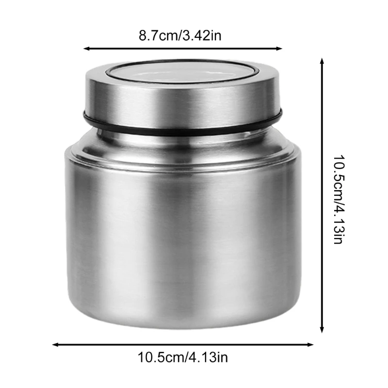 304 Stainless Steel Sealed Jar Container Kitchen Snacks Storage Solution 3
