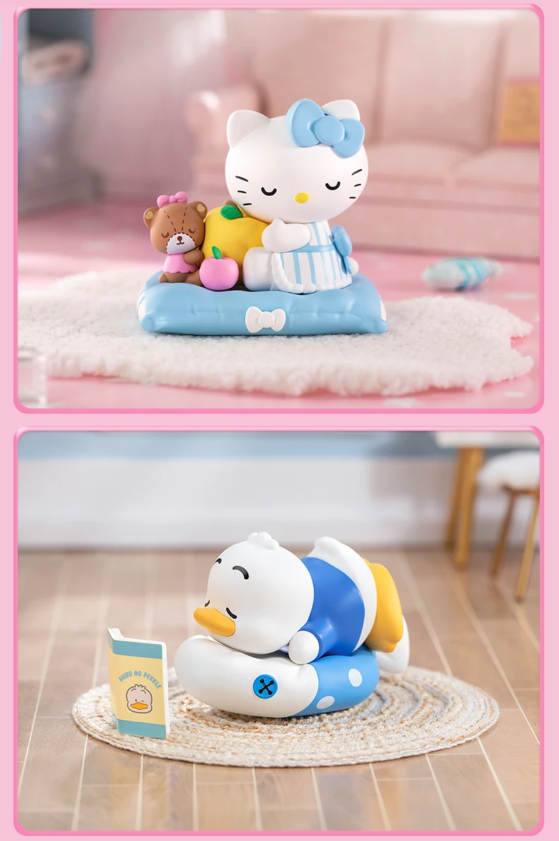 POP MART Sanrio Fall Asleep collectible figure from mystery blind box – includes free shipping to Singapore.