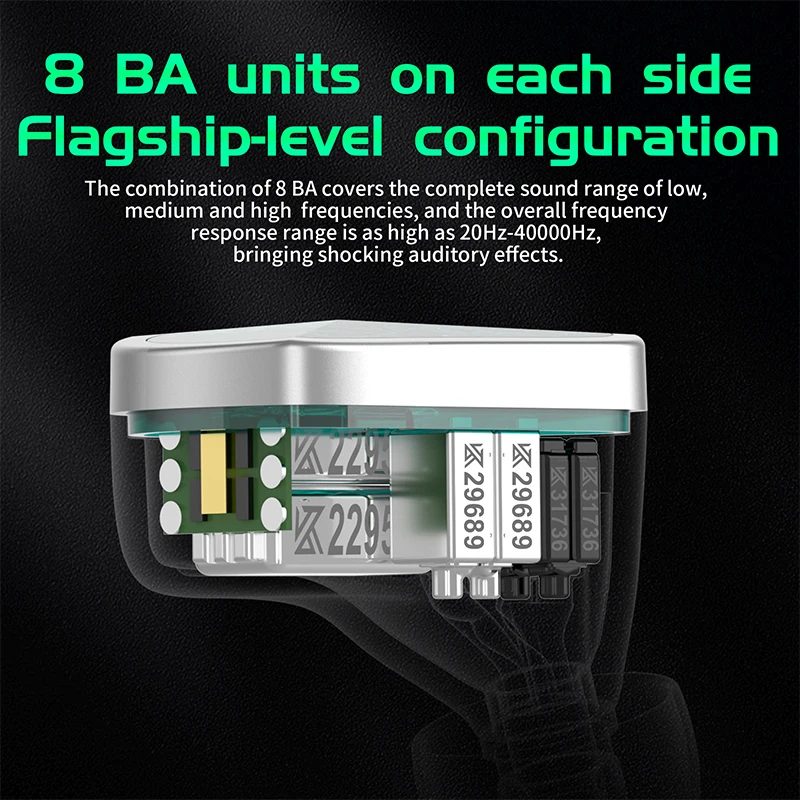 KZ AS16 برو سماعة سلكيةمع ميكروفون - Image 3