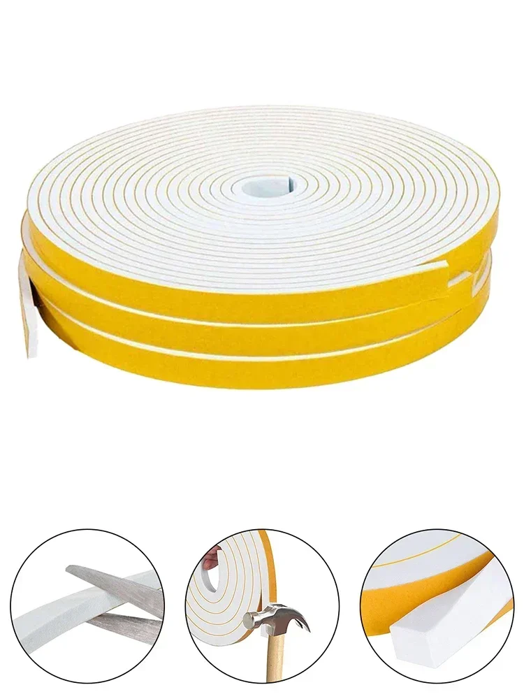 2/4/5m Self-adhesive Weatherstrip Door House Rubber Strip Foam Door Seal Window Sealing Strip Under Window Anti Cold door seal strip,sealing strip tape,window seal strip,sealing tape,sealing strip,rubber seal strip,rubber door weatherstripping,door weatherstripping