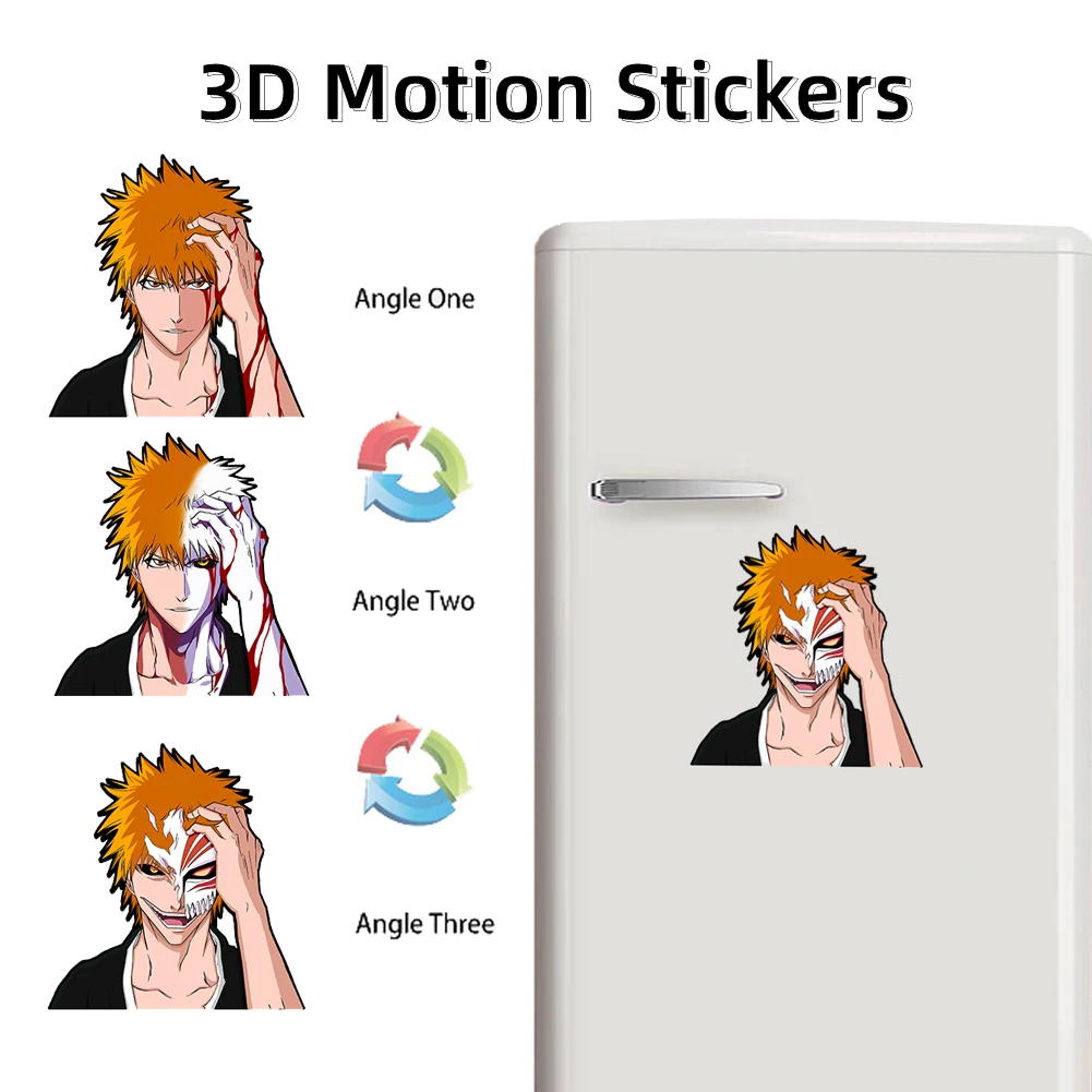 Anime Stickers 3D - Anime Car Stickers - Laptop Stickers - Motion Sticker