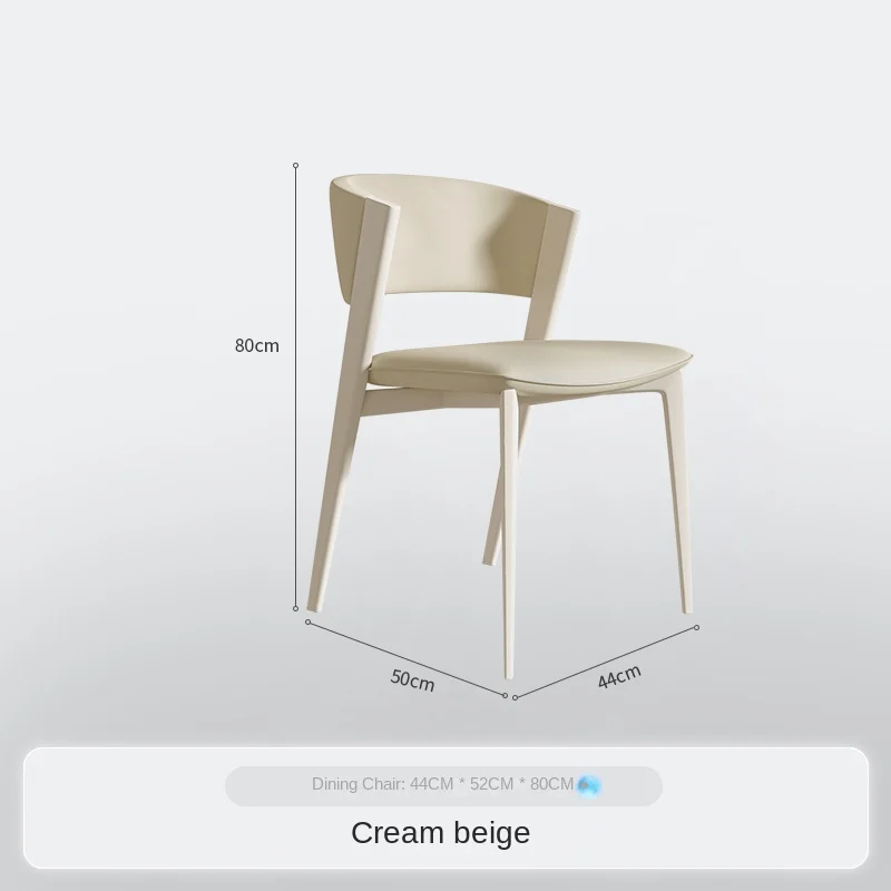 

XK French Cream Style Dining Chair Internet Celebrity Designer Model Table Backrest