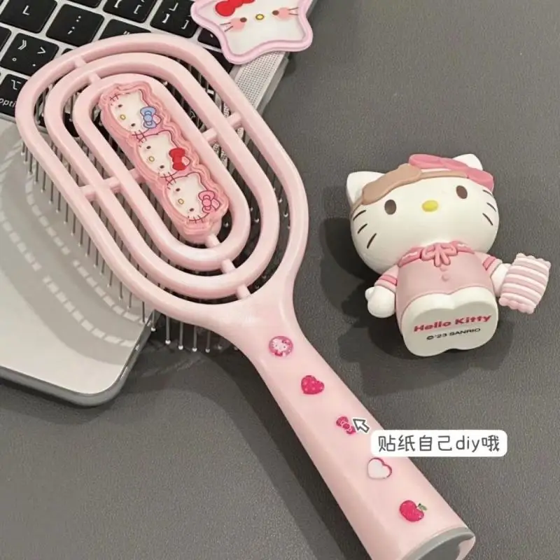 

Sanrio Kawaii Hello Kitty Air Cushion Comb Anime Cute Cartoon Sparrow Comb Shaping Comb Fluffy Airbag Comb Massage Comb Toys