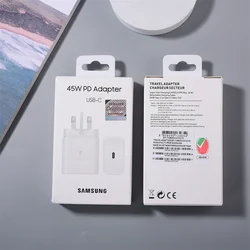 Samsung 45W USB - C Super Fast Charger Adapter - EU/UK Plug - White UK Charger