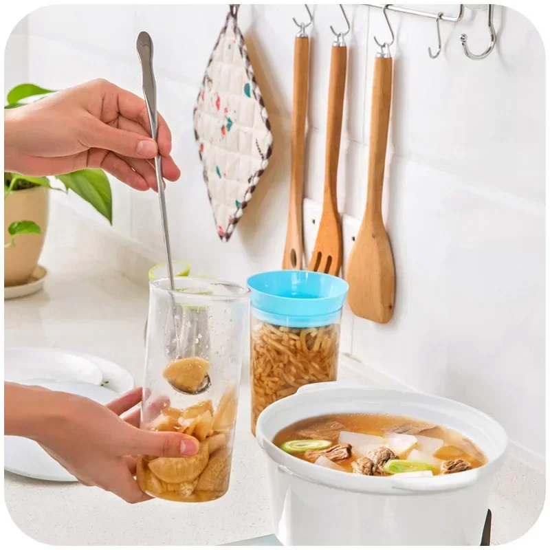 30CM Stainless Steel Long Handle Stir Spoon Creative Ice Cream Dessert Scoop Korean Cocktail Coffee Tea Mixing Spoon Flatware stainless steel spoon tea spoon