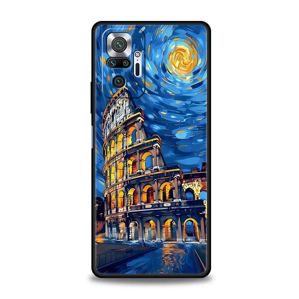 Soft TPU Phone Case with Landscape Art Design
