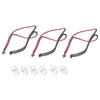 3PCS Headgear CPAP Replacement For Resmed Airfit P10 Nasal Pillow CPAP Mask Straps 3 Elastic Straps & 6 Adjustment Clips Durable 5