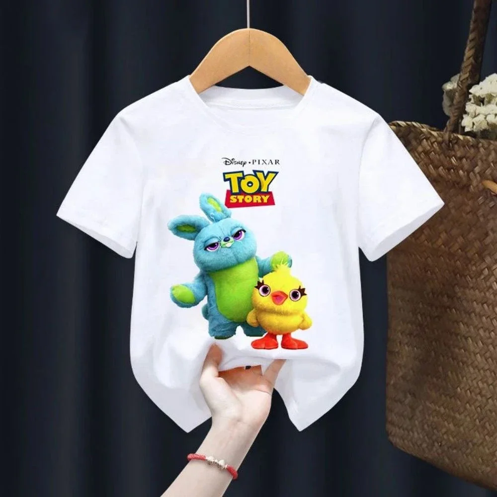 Summer Toy Story Children T Shirt Woody Buzz Lightyear Clothes Kawaii Short Sleeve Anime Cartoon Kids Boys Girls Casual Tee Top 6