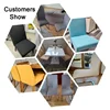 Elastic Waterproof Chair Cover Plain Spandex Dining Room Seat Covers Chair Protector for Restaurant Kitchen Banquet Seat Case 4
