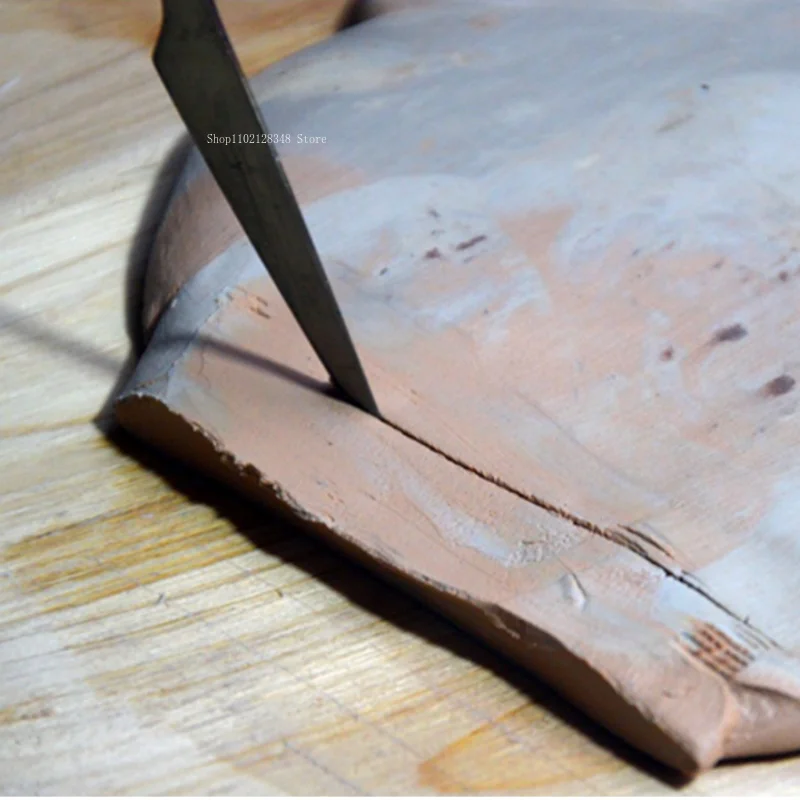 Pottery Traditional Iron Clay Carving Knife Clay Plate Carving Knife Stainless Steel Manual Ceramic Tool pottery tools clay sculpting tools pottery sculpting tools clay craft tool