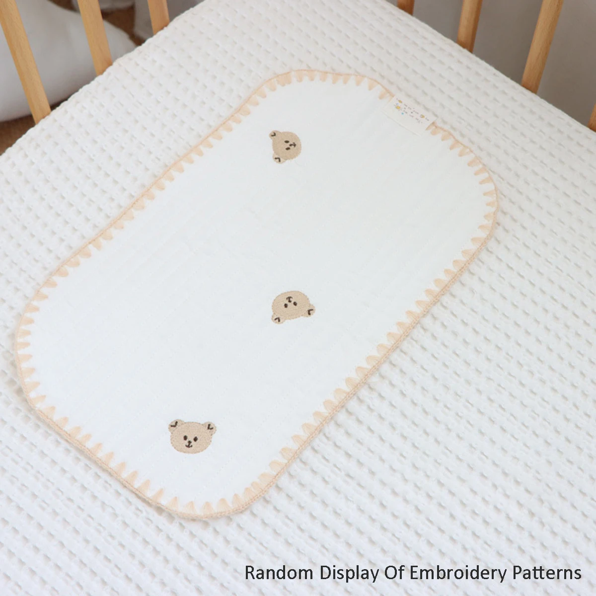 Newborn Pillow Cushion Pure Cotton Korean Quilted Cloud Pillow Shell Edge Baby Core 0 Height