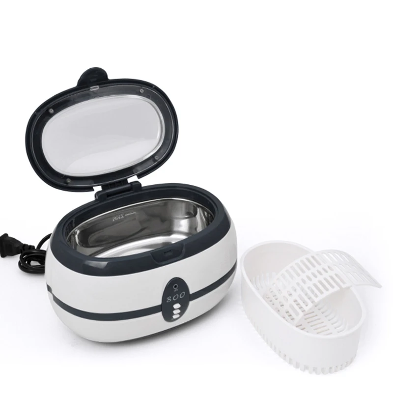 Ultrasonic Cleaner Ultra Sonic Bath Cleaner Mouth Guards Jewelry Watch Glasses Razor Dental Ultrasound Cleaning Machine Cleaner 5
