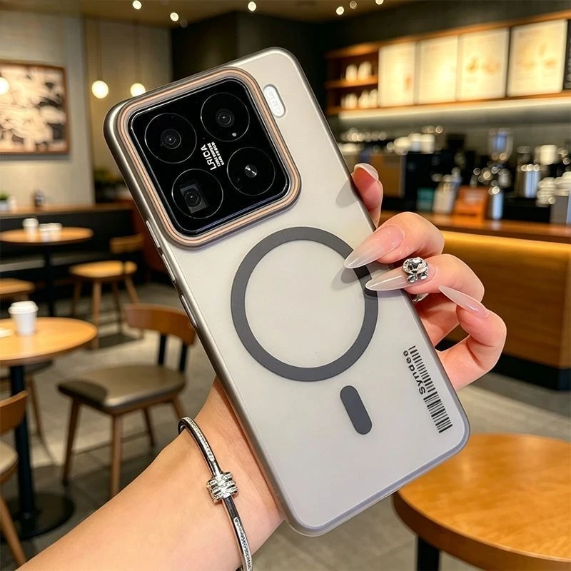 Matte Clear Magnetic Phone Case with Magsafe-Compatible Wireless Charging