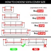 Geometric Sofa Slipcovers Elastic Sofa Cover for Living Room Sectional Corner L-shape Chair Protector Couch Cover 1/2/3/4 Seater 2