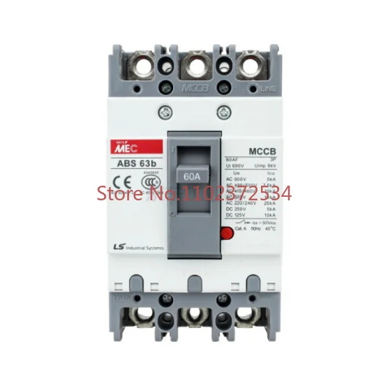 

Ab63b 60A Южная Корея ls Power Generation ABE62b Литой чехол автоматический выключатель ABS64b MCCB