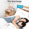 New Small Fans Handy Rechargeable Long Life Ultra-thin Desktop Fan Large Wind Super Quiet Folding Handheld Table Fan 4