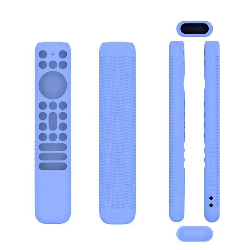 Silicone Remote Control Cover Case with Lanyard Anti Slip Television Remote Cover All Inclusive for TCL RC902V FMR1 Voice