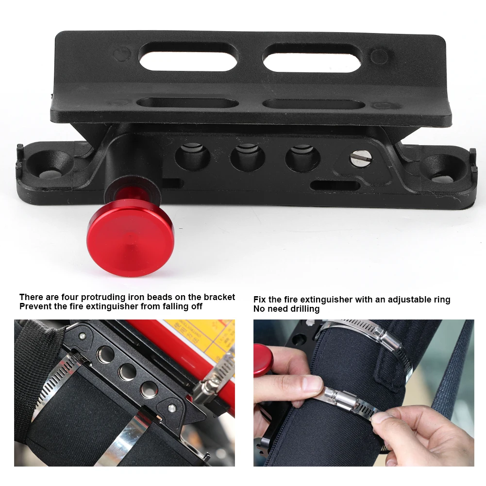 Fire Extinguisher Holder Mount Bracket Adjustable Fit for Wrangler Sport JK Sahara