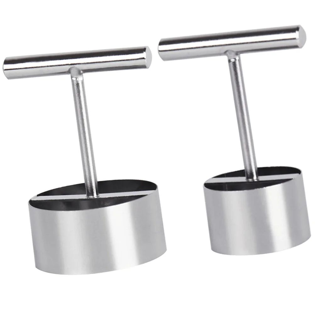 

2 Pcs Fruit Corer Home Tools Red Date Pitter Portable Pear Hole Digger Enucleated Kitchen Supply Stainless Steel Essentials
