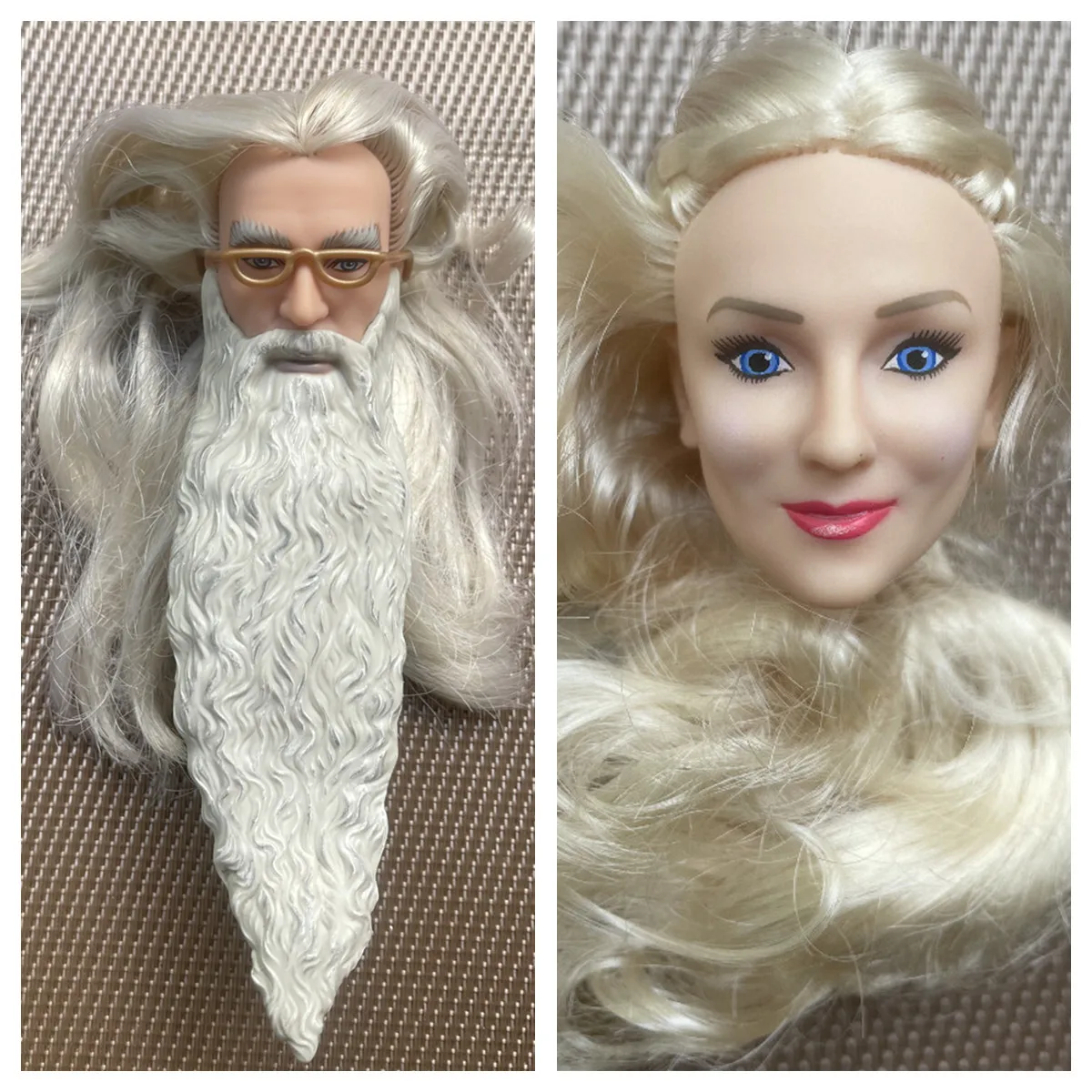 New Arrival Rare Collection Doll Head Vampire White Hair Princess Head