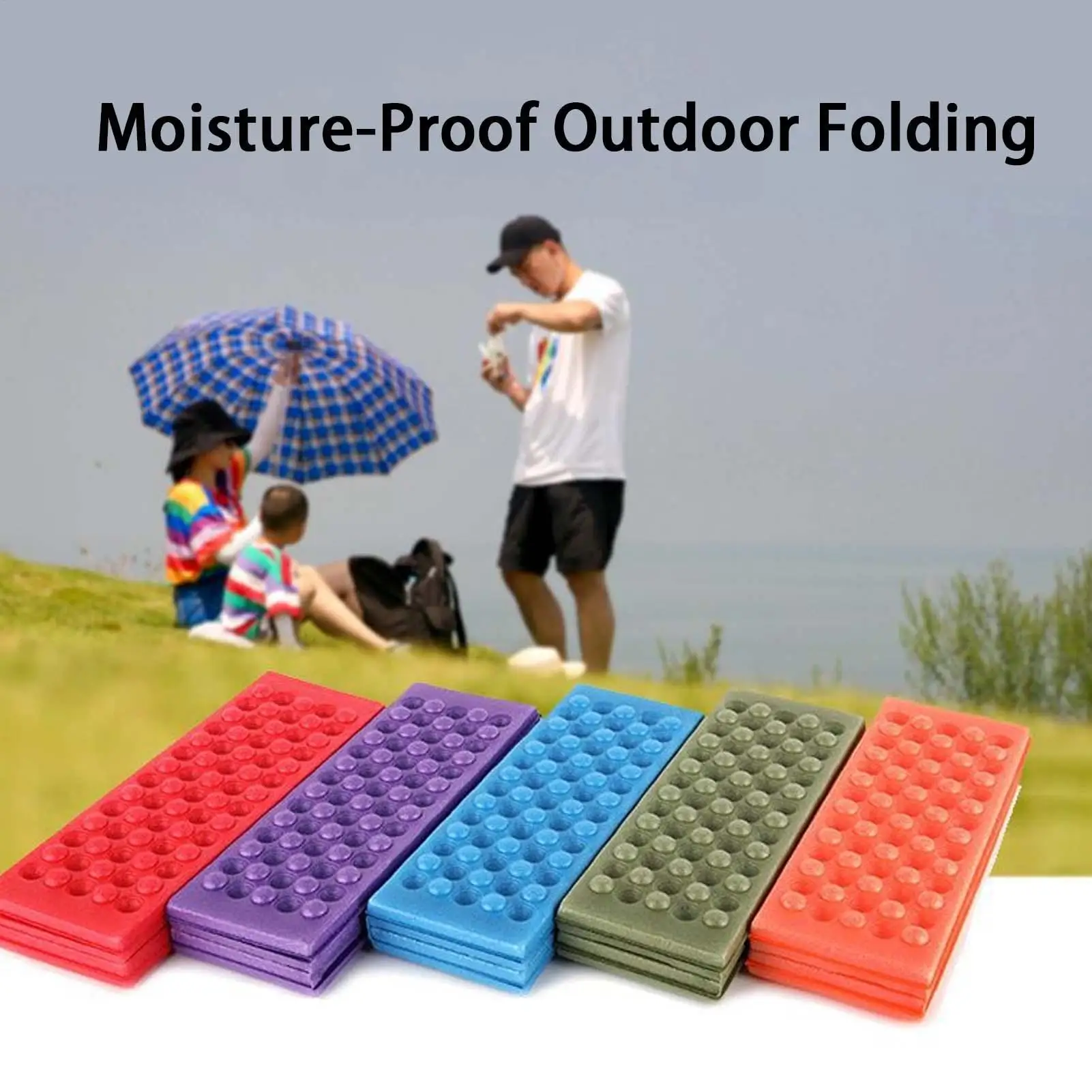 Sitting Pad Foam Camping Mat Seat Waterproof Folding Mat for Sandy Beach Mountains Picnic Backpacking