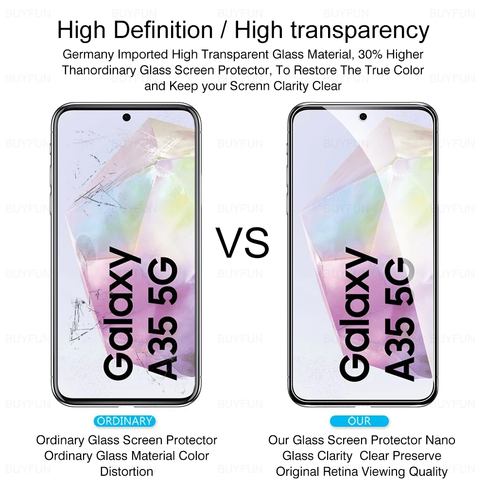 8in1 9H Tempered Glass Camera Protective Film For Samsung Galaxy