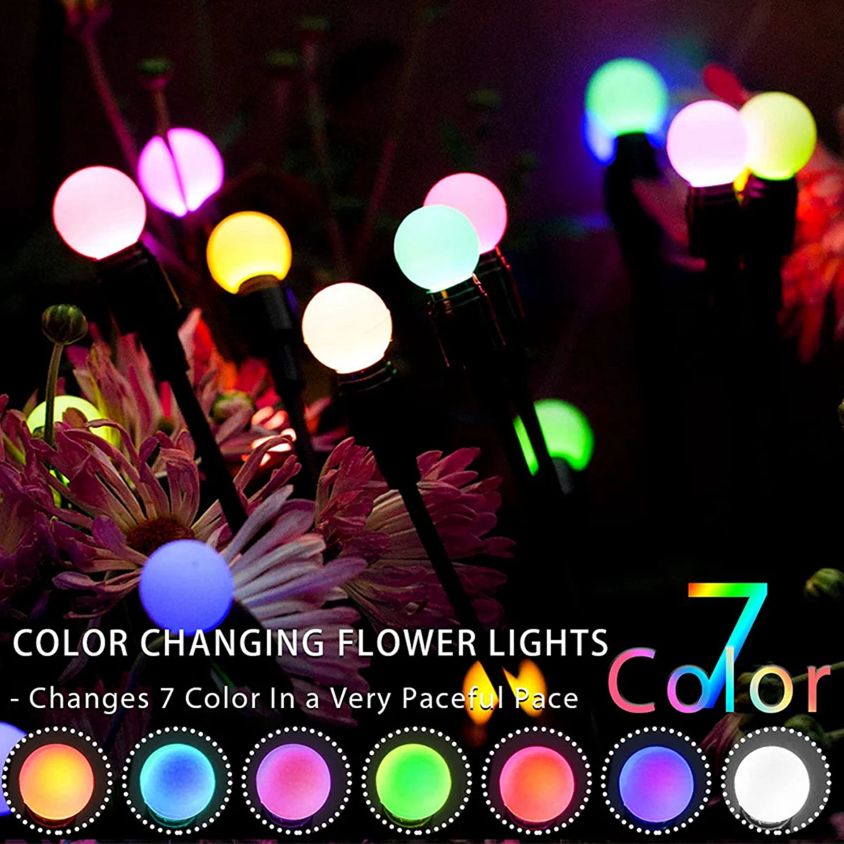 Outdoor LED Solar Lights Waterproof Starburst Solar Firefly Lights Lawn Lamp Garden Lamp for Path Landscape Christmas Decorative